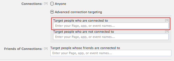 Fans Connected To Page Facebook Ads