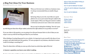 Brilliant Business Advice Blog Post
